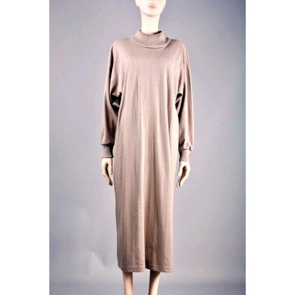 M Vintage 80s Baggy Batwing Cocoon Midi Dress - Picture 2 of 7